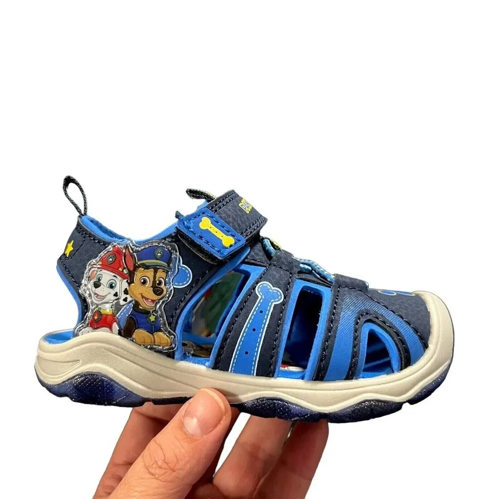 Nickelodeon Paw Patrol Baby Toddler Boys Sport Sandals Size 6 Blue Light Up‎